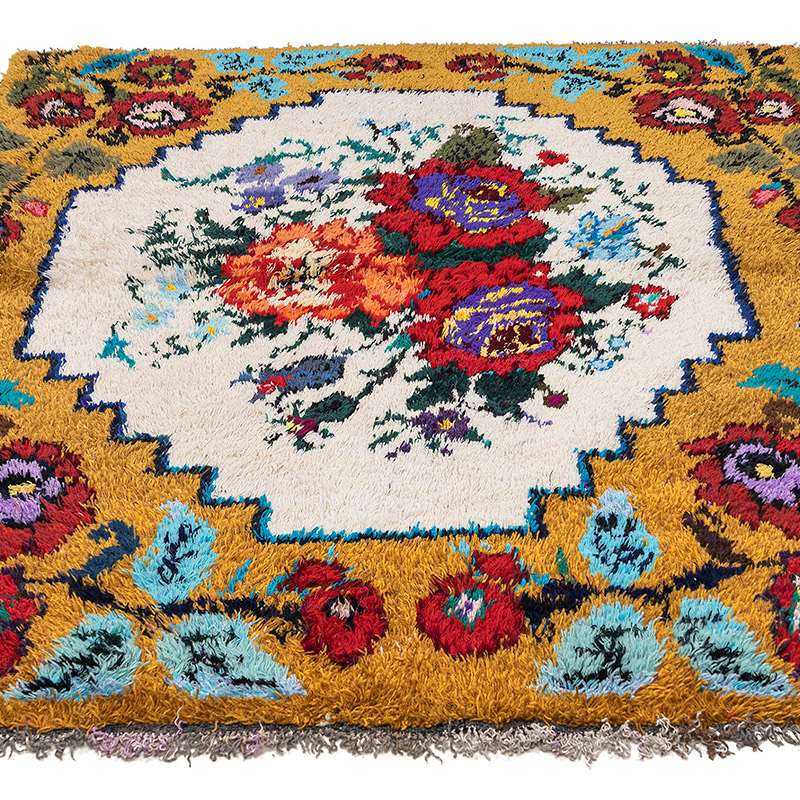Vintage Anatolian Tulu Rug - 5' 4" x 6' 9" (64" x 81") - K0083821