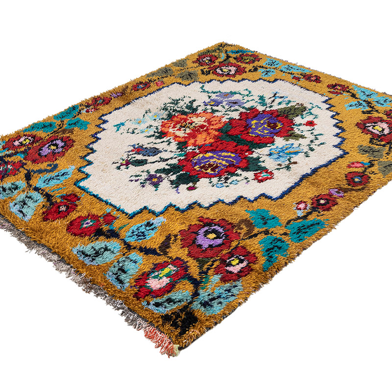 Vintage Anatolian Tulu Rug - 5' 4" x 6' 9" (64" x 81") - K0083821
