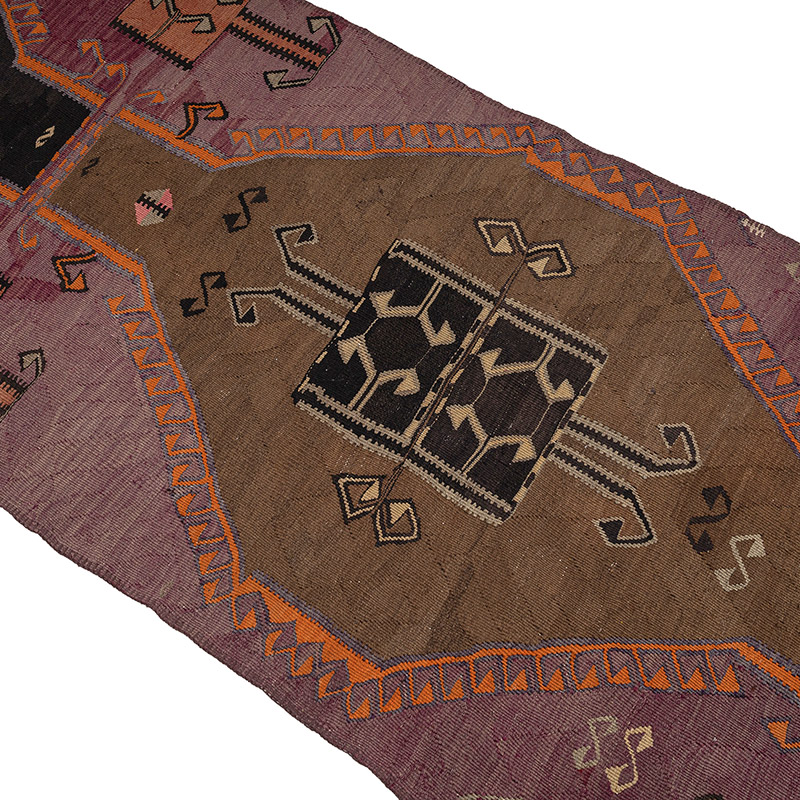 Vintage Kars Kilim Yolluk - 99 cm x 440 cm - K0083832