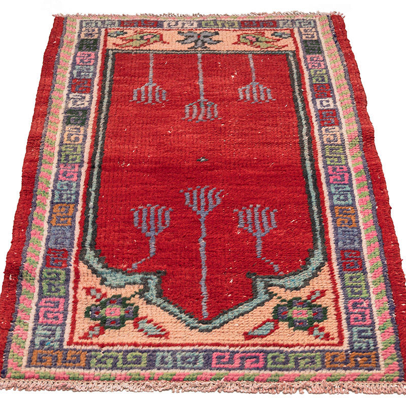 Vintage Turkish Hand-Knotted Rug - 2' 3" x 4' 3" (27" x 51") - K0083833