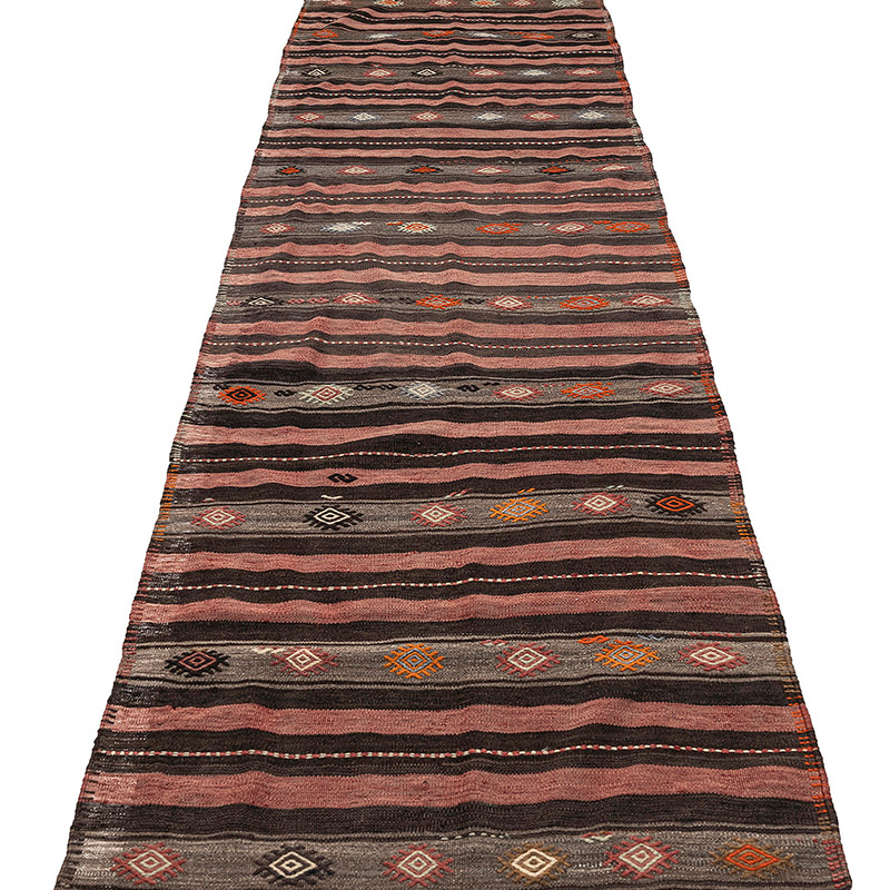 Vintage Marash Kilim Runner - 3' 2" x 11' 7" (38" x 139") - K0083834