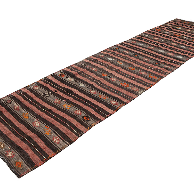 Vintage Marash Kilim Runner - 3' 2" x 11' 7" (38" x 139") - K0083834