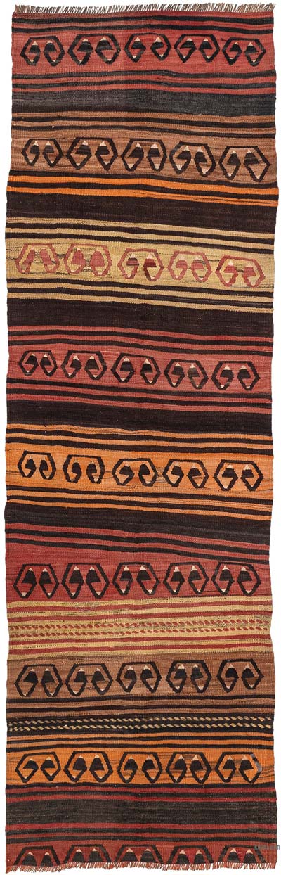 Vintage Konya Kilim Runner - 3' 2" x 9' 10" (38" x 118")