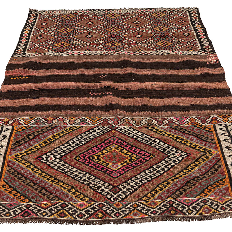 Vintage Bayburt Kilim Rug - 3' 3" x 5' 3" (39" x 63") - K0083840