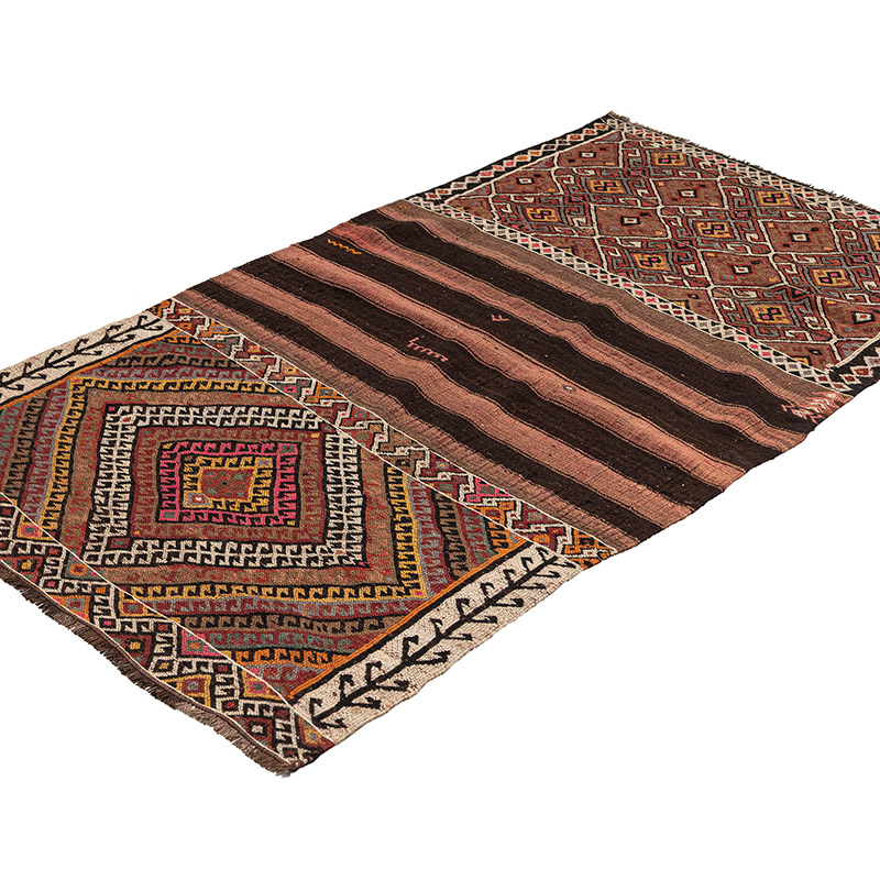 Vintage Bayburt Kilim Rug - 3' 3" x 5' 3" (39" x 63") - K0083840