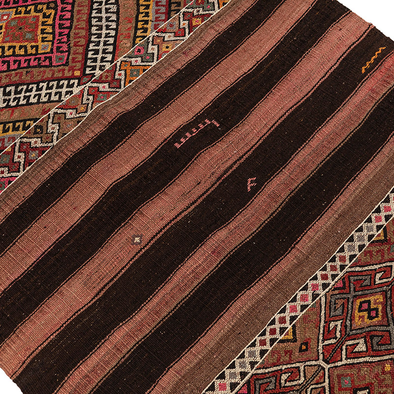 Vintage Bayburt Kilim Rug - 3' 3" x 5' 3" (39" x 63") - K0083840