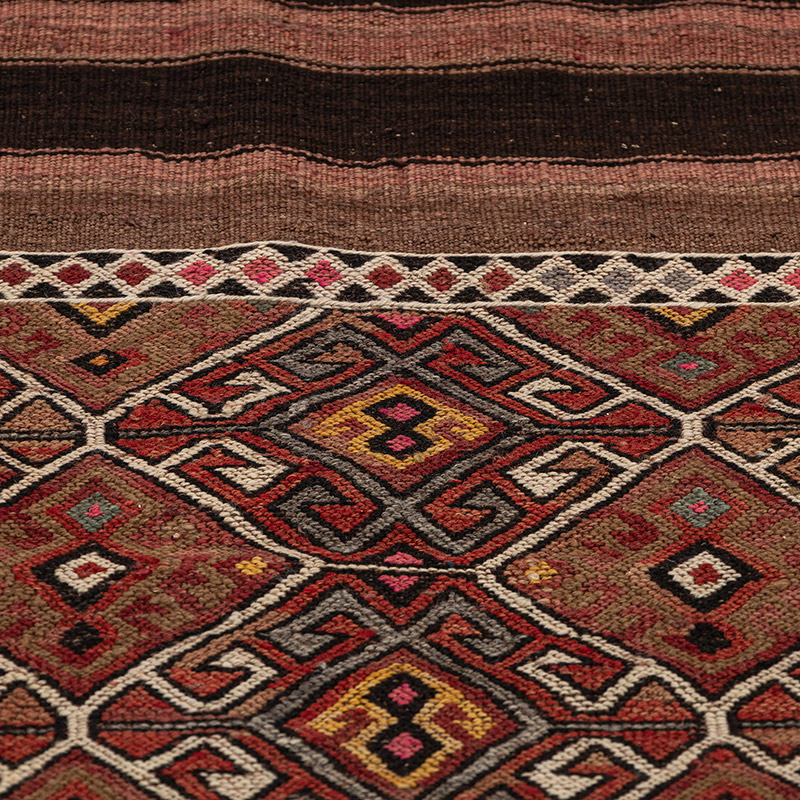 Vintage Bayburt Kilim Rug - 3' 3" x 5' 3" (39" x 63") - K0083840
