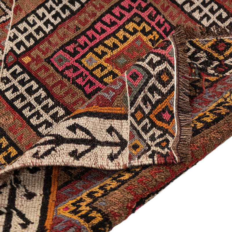 Vintage Bayburt Kilim Rug - 3' 3" x 5' 3" (39" x 63") - K0083840