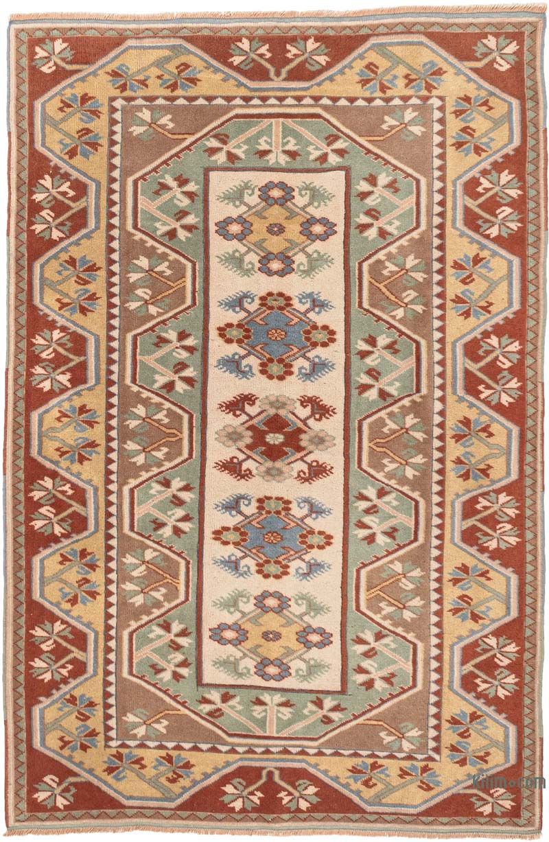 El Dokuma Vintage Halı - 131 cm x 200 cm - K0083842