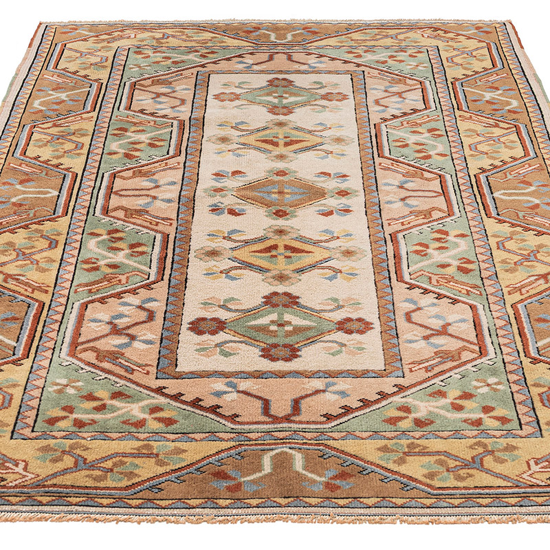 Vintage Turkish Hand-Knotted Rug - 4' 4" x 6' 4" (52" x 76") - K0083843