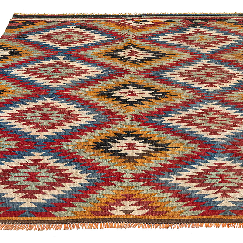 Alfombra Vintage Afyon Kilim - 132 cm x 167 cm - K0083848