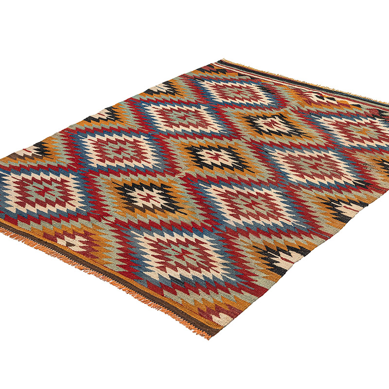 Alfombra Vintage Afyon Kilim - 132 cm x 167 cm - K0083848