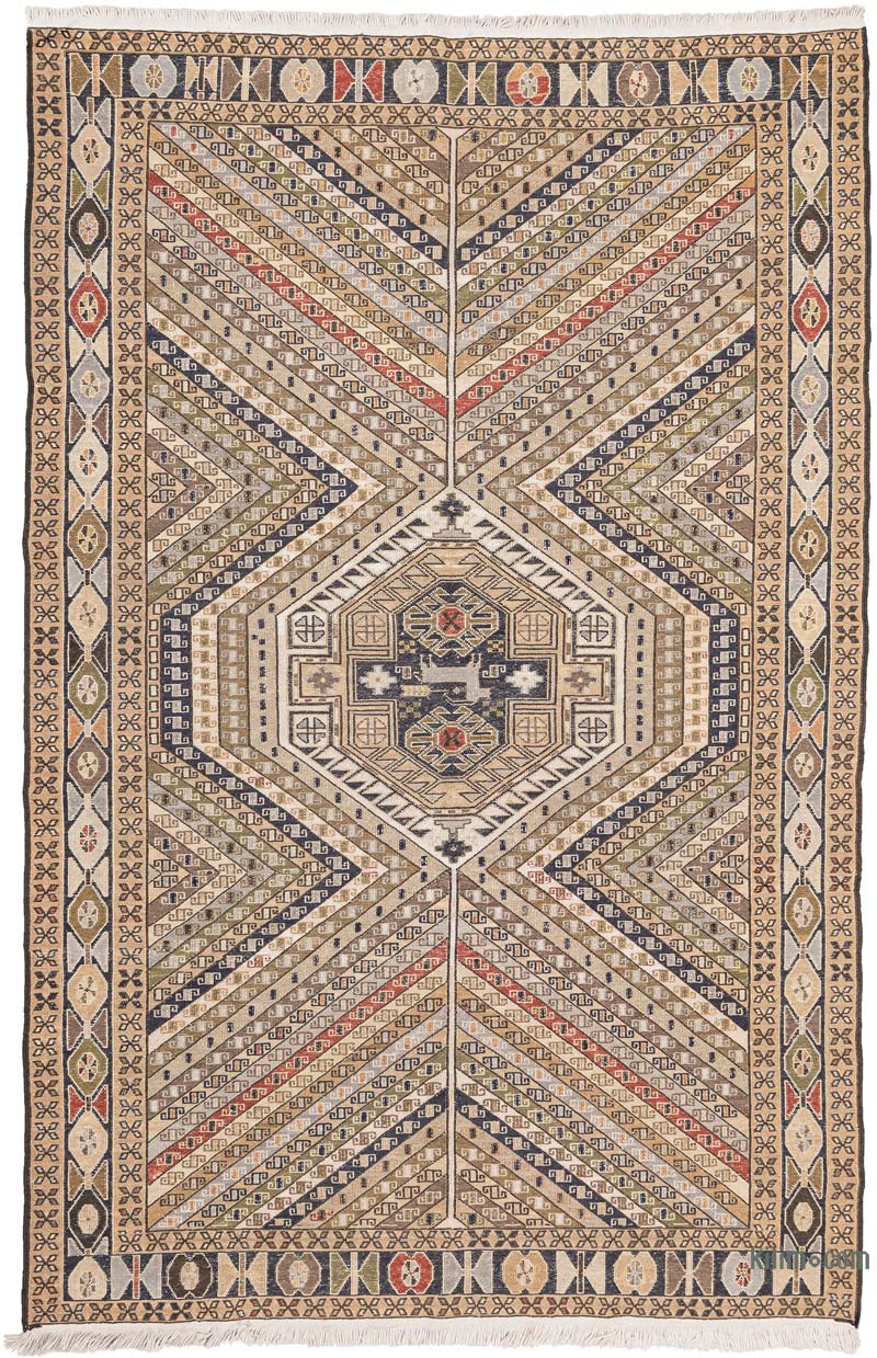Vintage Şahsavan Sumak Kilim - K0083852