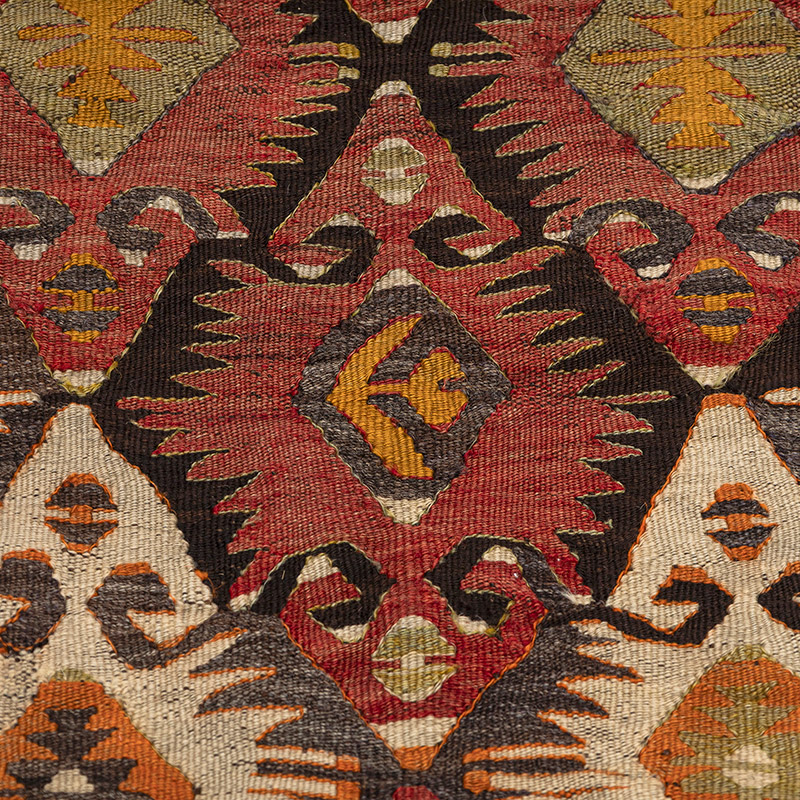 Vintage Mut Kilim Rug - 4' 10" x 11' 8" (58" x 140") - K0083854