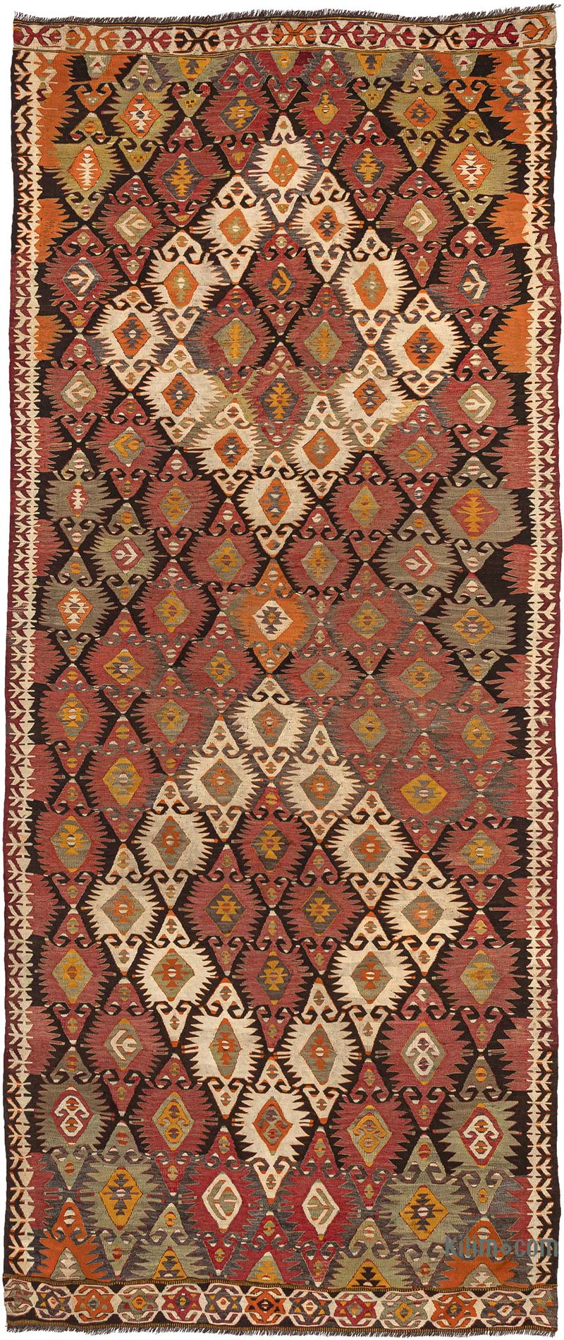 Vintage Mut Kilim Rug - 4' 10" x 11' 8" (58" x 140") - K0083854