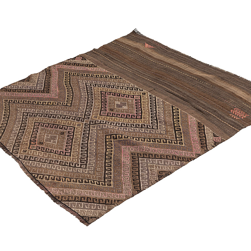 Vintage Bayburt Kilimi - 109 cm x 126 cm - K0083859