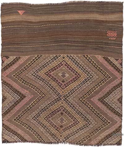 Alfombra Vintage Bayburt Kilim - 109 cm x 126 cm