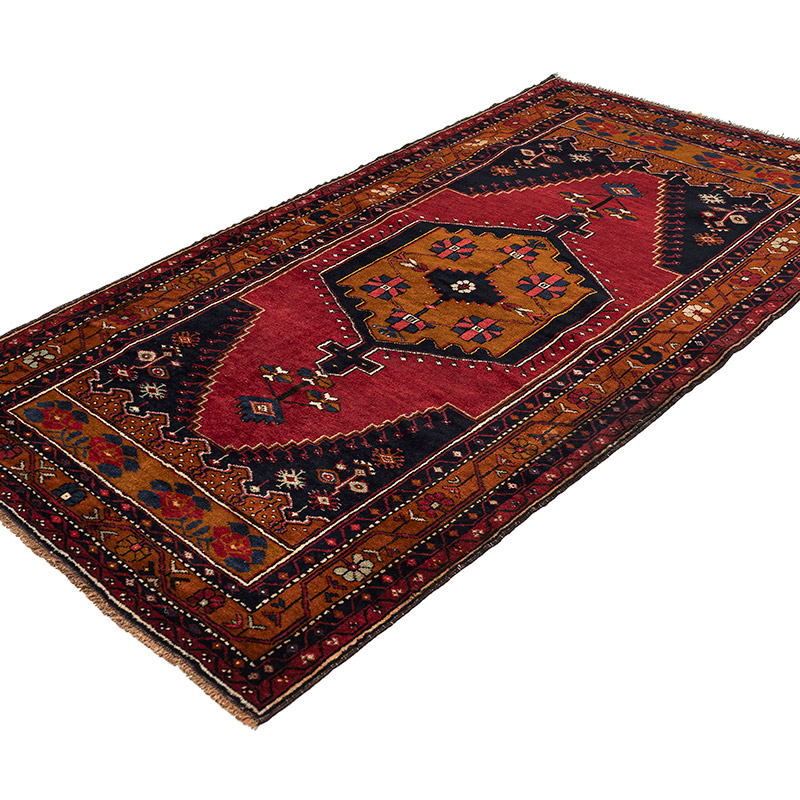 Vintage Turkish Hand-Knotted Rug - 3' 10" x 7' 5" (46" x 89") - K0083860