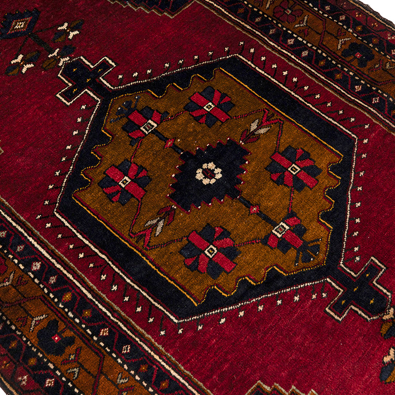 Vintage Turkish Hand-Knotted Rug - 3' 10" x 7' 5" (46" x 89") - K0083860