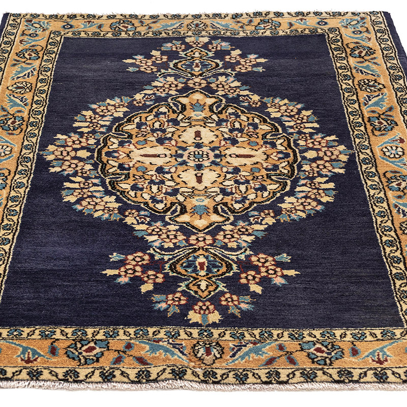 Vintage Turkish Hand-Knotted Rug - 3' 3" x 4' 11" (39" x 59") - K0083862