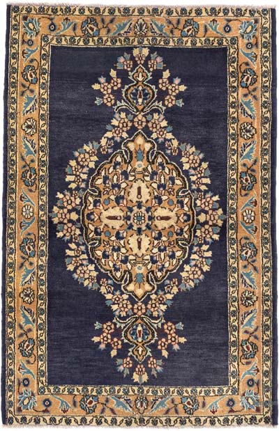 Alfombra Vintage Turca Anudada a Mano - 98 cm x 149 cm