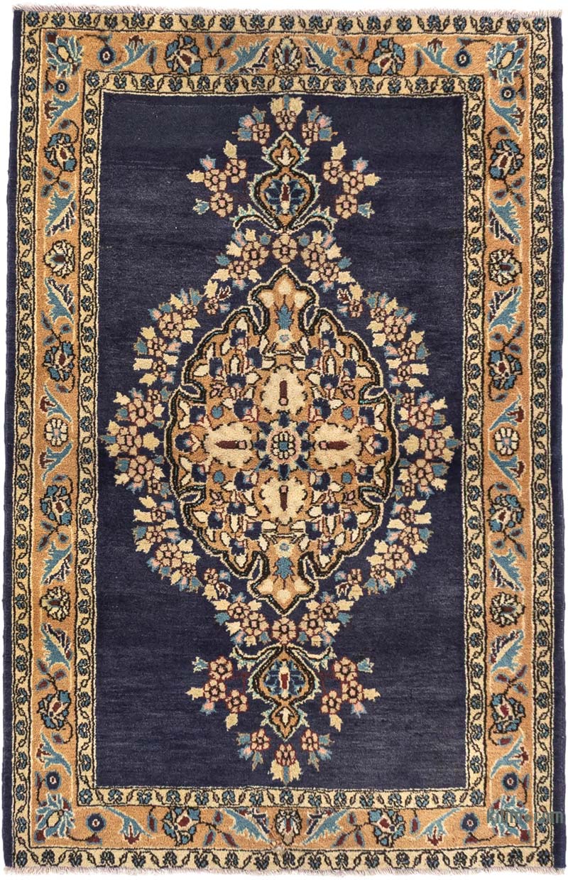 Vintage Turkish Hand-Knotted Rug - 3' 3" x 4' 11" (39" x 59") - K0083862