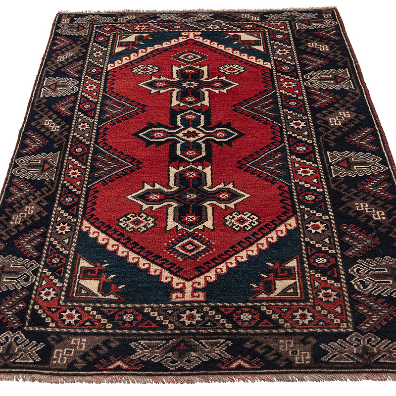 El Dokuma Vintage Halı - 115 cm x 194 cm - K0083863