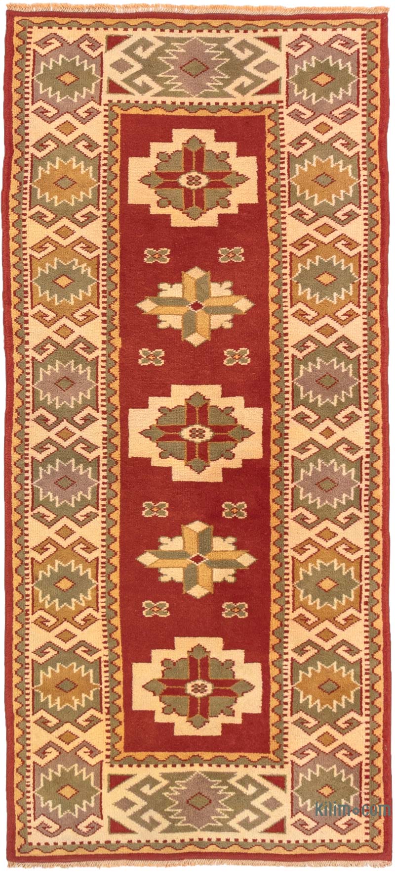 Vintage Turkish Hand-Knotted Rug - 2' 7" x 5' 9" (31" x 69") - K0083866
