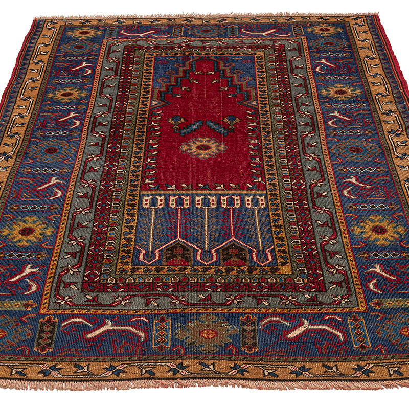 El Dokuma Vintage Halı - 125 cm x 194 cm - K0083868