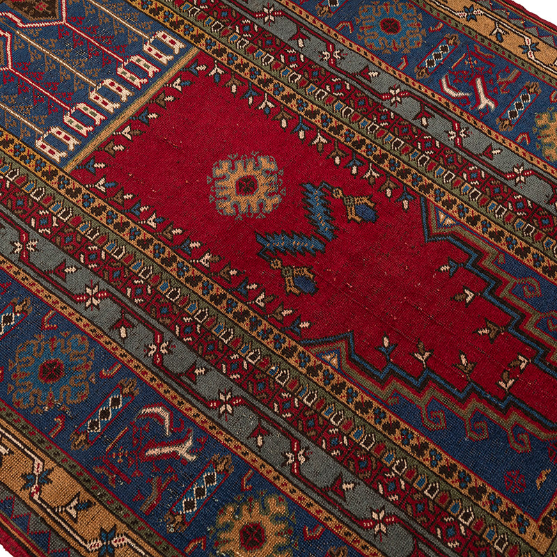 El Dokuma Vintage Halı - 125 cm x 194 cm - K0083868