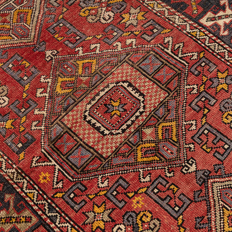 Alfombra Vintage Turca Anudada a Mano - 117 cm x 146 cm - K0083869
