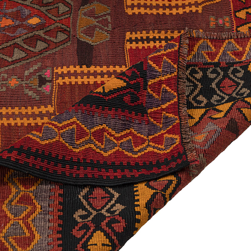 Vintage Kars Kilim Runner - 5' 5" x 13' 7" (65" x 163") - K0083870