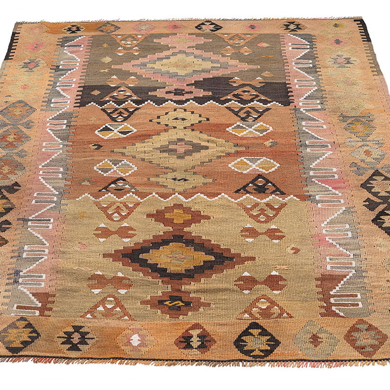 Vintage Sivas Kilim Rug - 3' 10" x 5' 9" (46" x 69") - K0083872