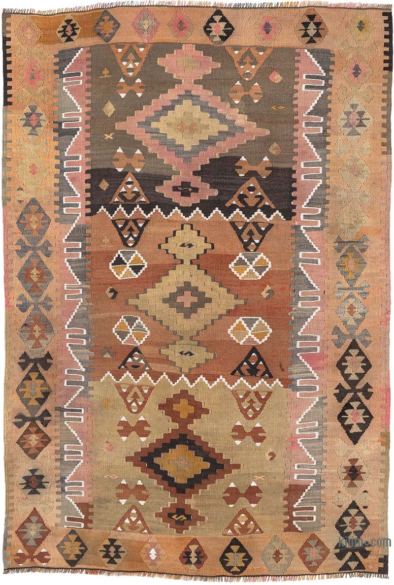 Vintage Sivas Kilim Rug - 3' 10" x 5' 9" (46" x 69") - K0083872