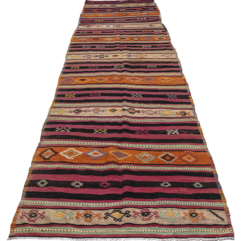 Corredor Sivas Afyon Kilim - 110 cm x 405 cm - K0083873