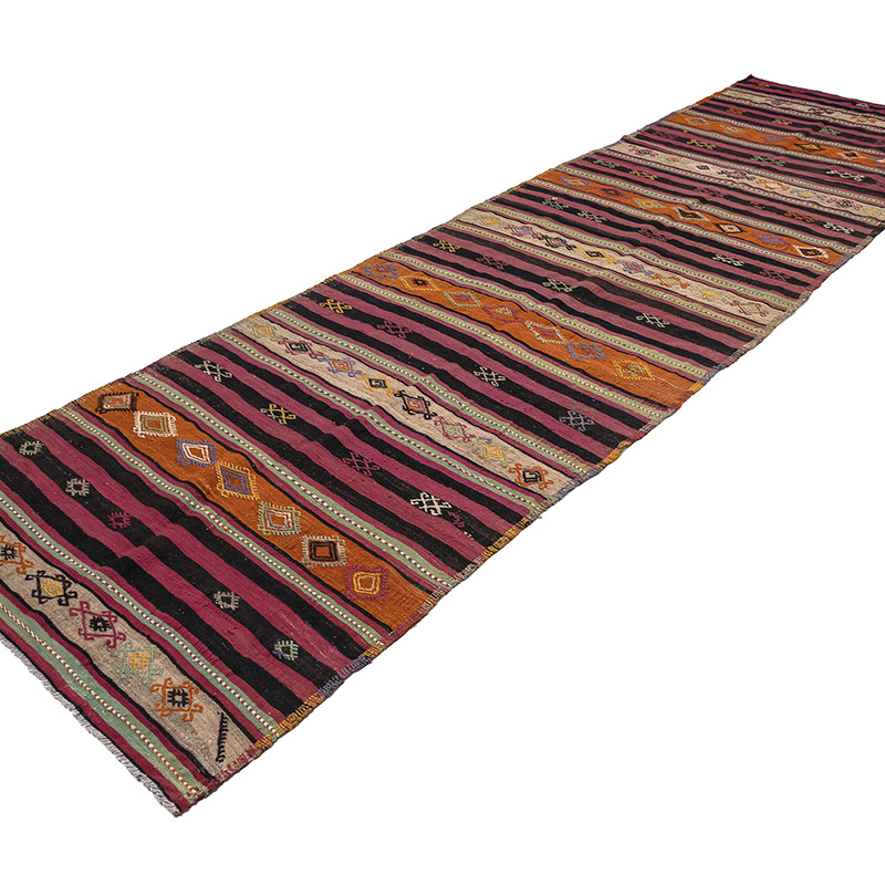 Corredor Sivas Afyon Kilim - 110 cm x 405 cm - K0083873