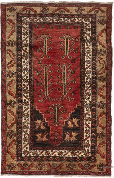 Alfombra Vintage Turca Anudada a Mano - 97 cm x 154 cm