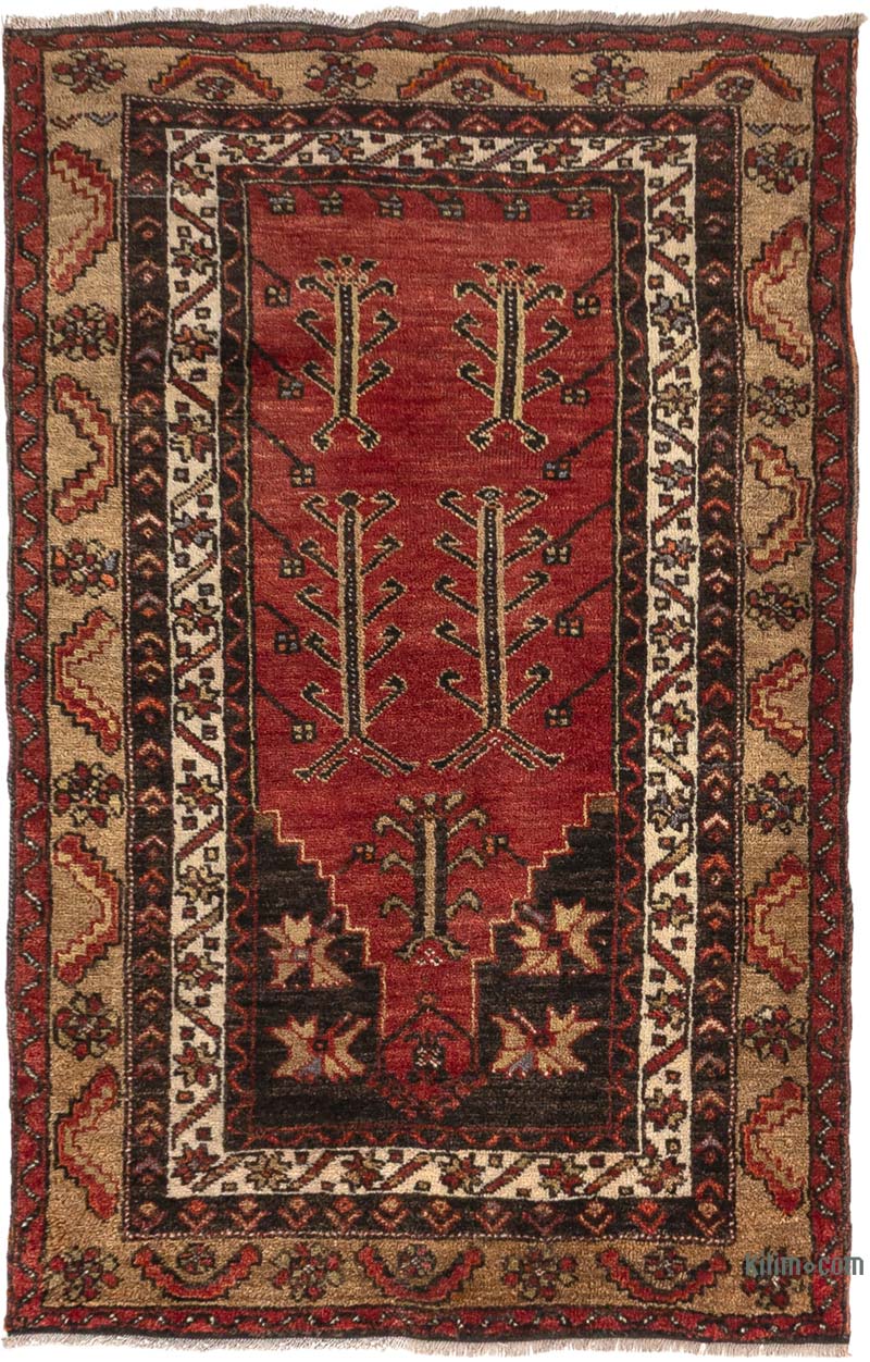 El Dokuma Vintage Halı - 97 cm x 154 cm - K0083875