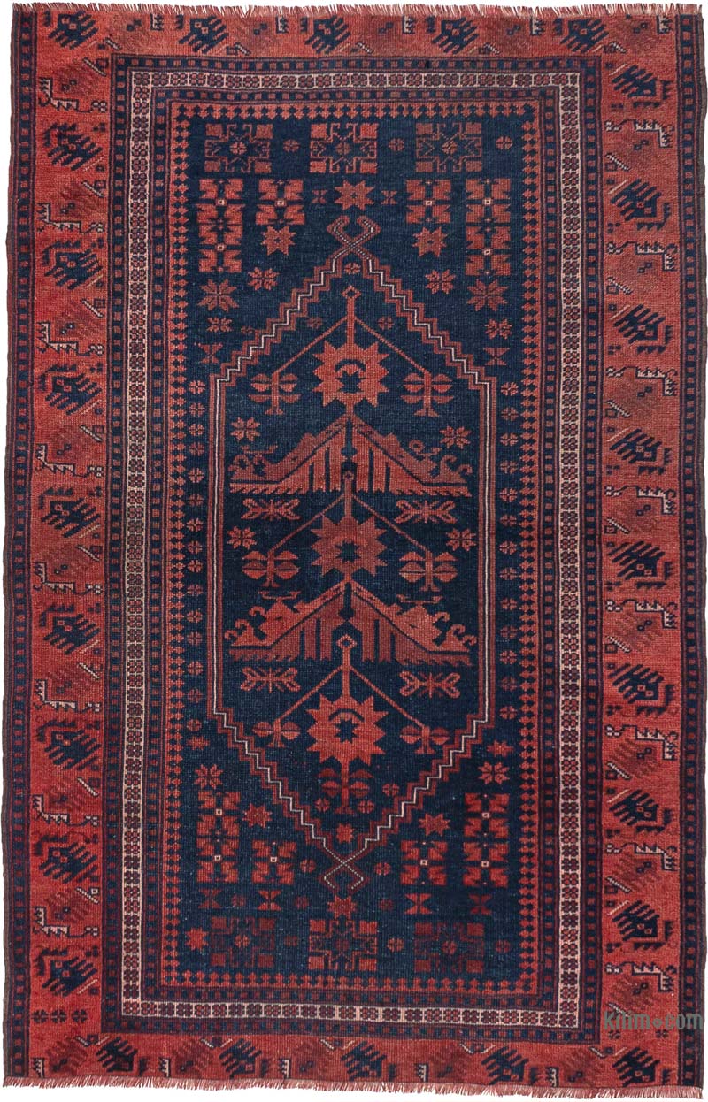 El Dokuma Vintage Halı - 117 cm x 177 cm - K0083877