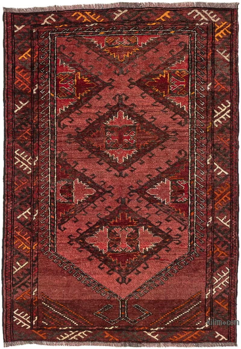 Alfombra Vintage Turca Anudada a Mano - 77 cm x 108 cm - K0083878
