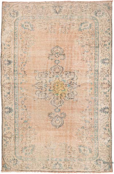 Vintage Turkish Hand-Knotted Rug - 6'  x 9' 3" (72" x 111")