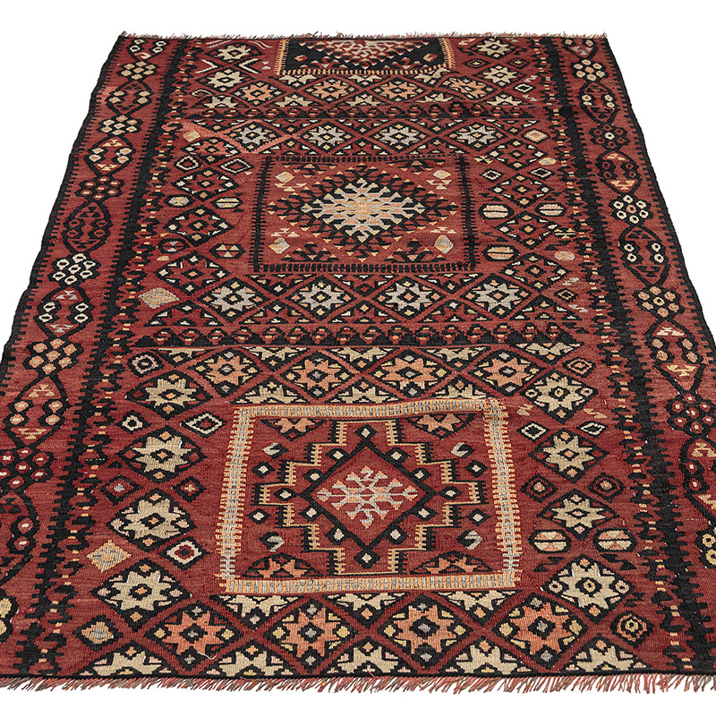 Alfombra Kayseri Kilim Vintage - 102 cm x 177 cm - K0083883