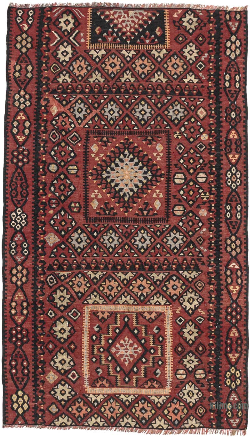 Alfombra Kayseri Kilim Vintage - 102 cm x 177 cm - K0083883
