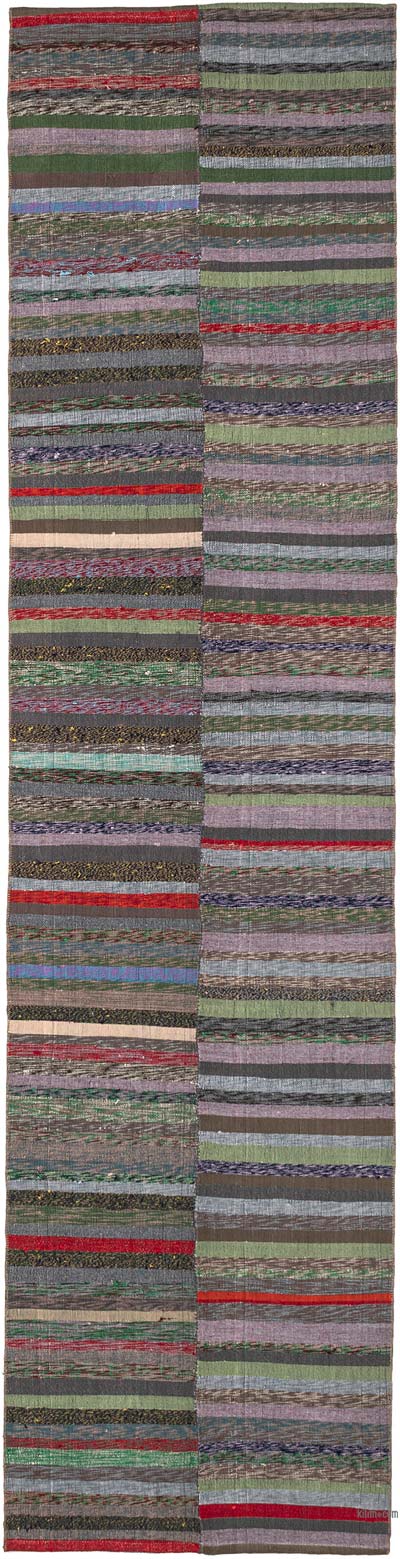 Vintage Anadolu Pala Kilimi (Çaput) - 86 cm x 345 cm
