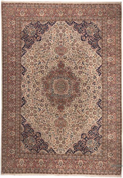 Alfombra Vintage Turca Anudada a Mano - 267 cm x 377 cm
