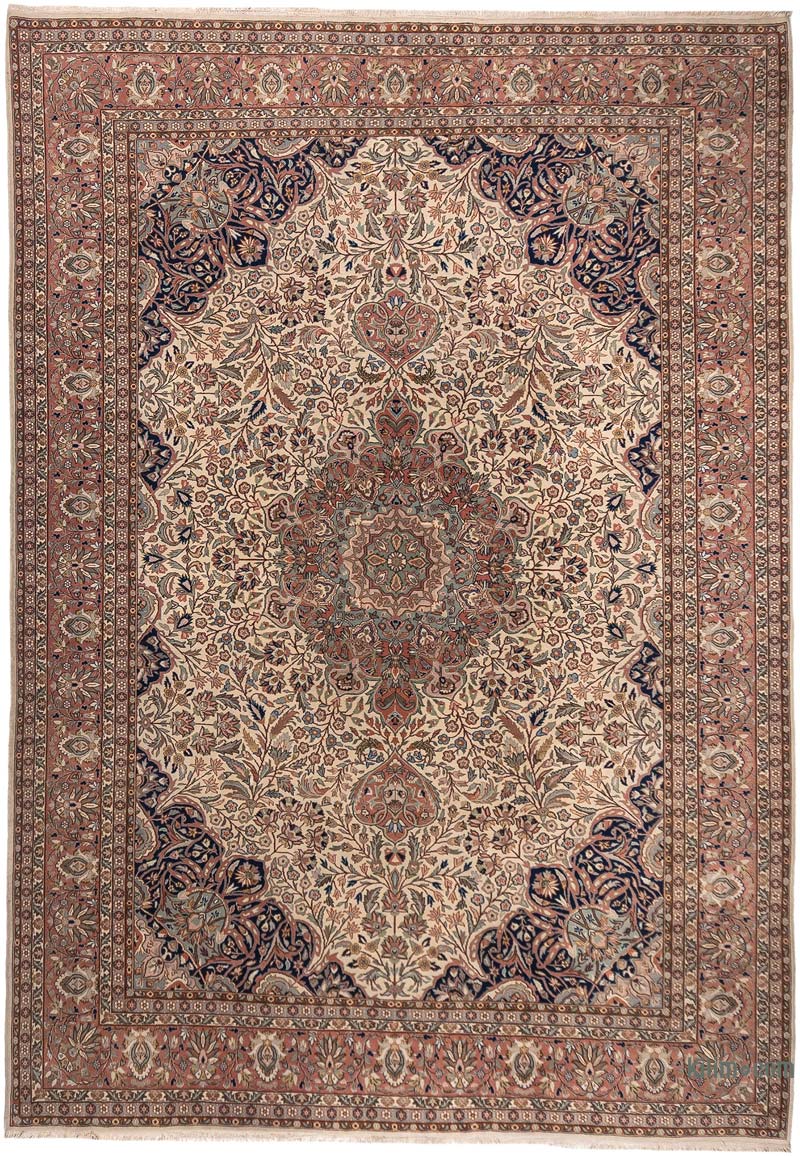 Alfombra Vintage Turca Anudada a Mano - 267 cm x 377 cm - K0083887