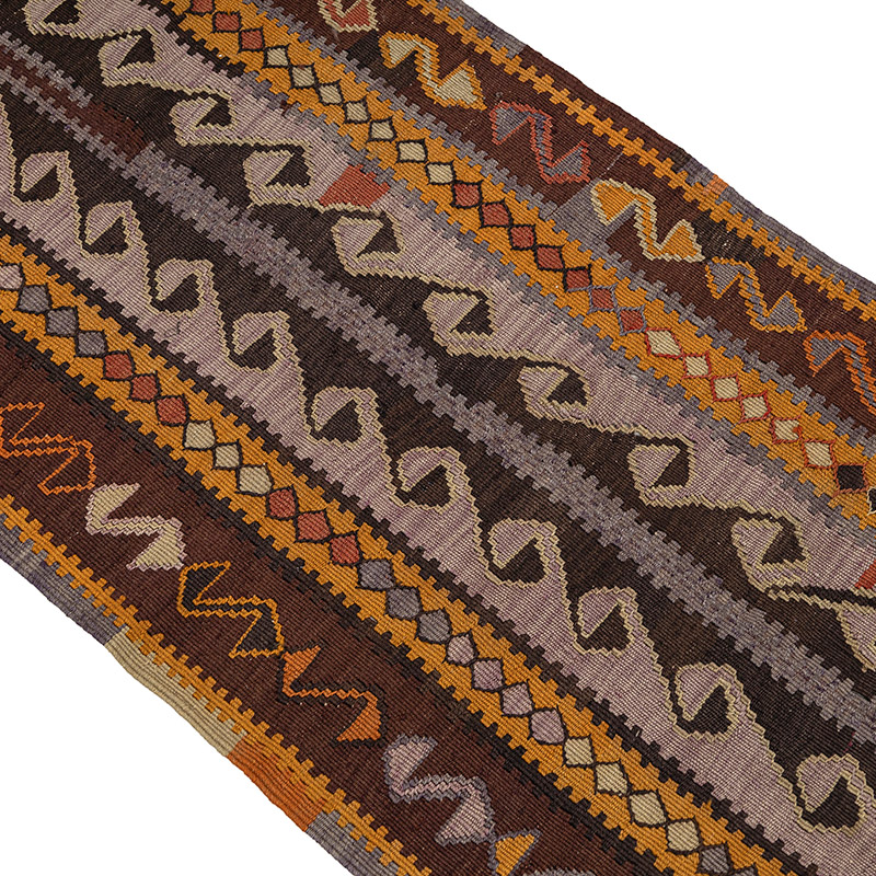 Vintage Kars Kilim Runner - 2' 2" x 13' 1" (26" x 157") - K0083889
