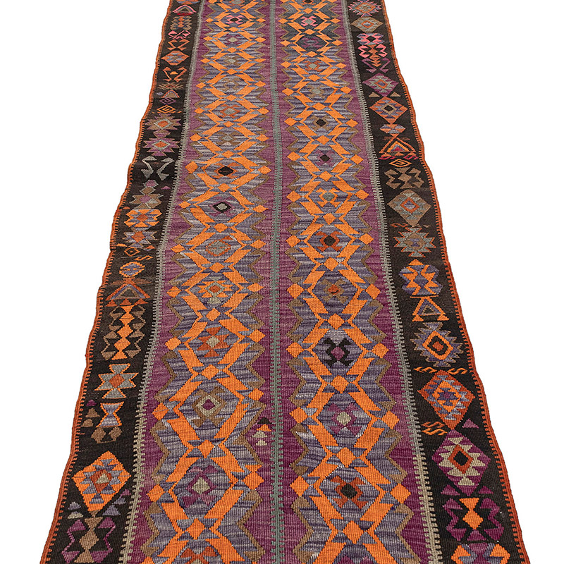 Corredor Vintage Kars Kilim - 87 cm x 382 cm - K0083890