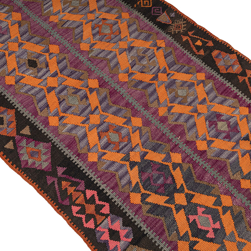 Corredor Vintage Kars Kilim - 87 cm x 382 cm - K0083890