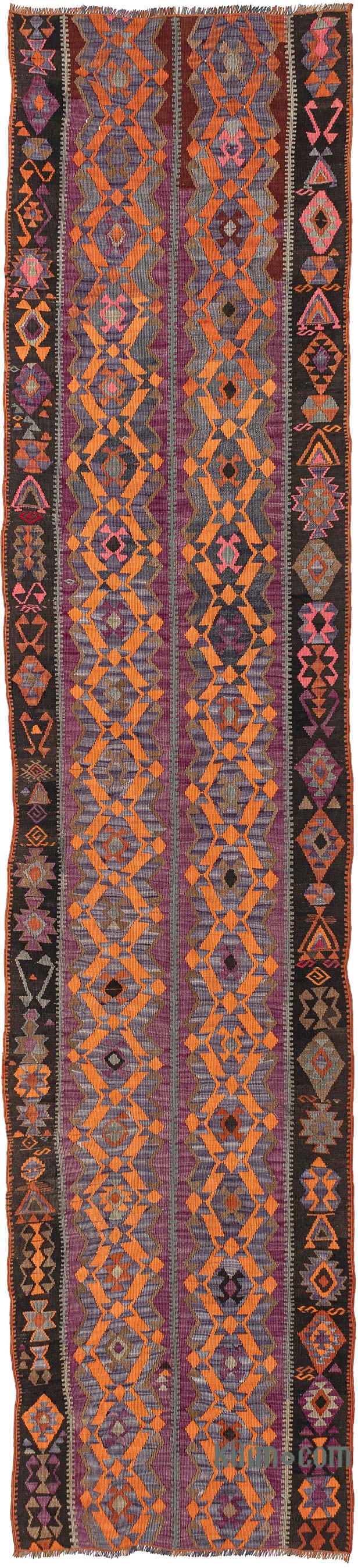 Corredor Vintage Kars Kilim - 87 cm x 382 cm - K0083890